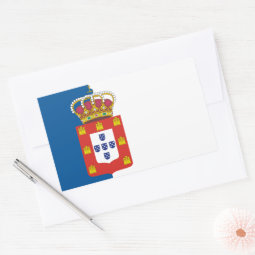 Portuguese Royal Flag Sticker | Zazzle