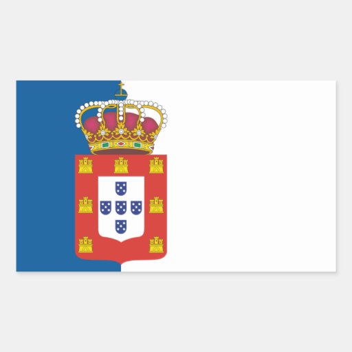 Portuguese Royal Flag Sticker | Zazzle