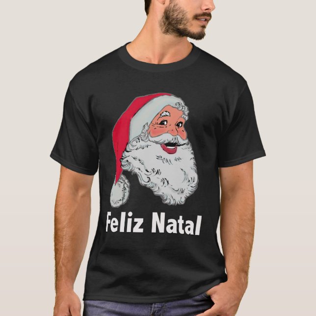 Portuguese Santa Dark T-Shirt (Front)