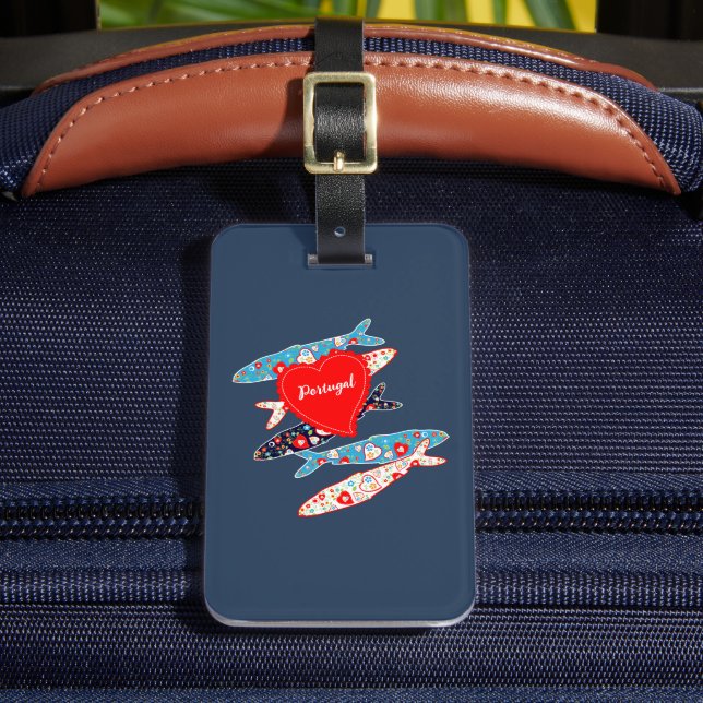 Portuguese sardines luggage tag (Front Insitu 2)