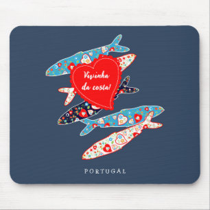 Portuguese sardines mouse pad