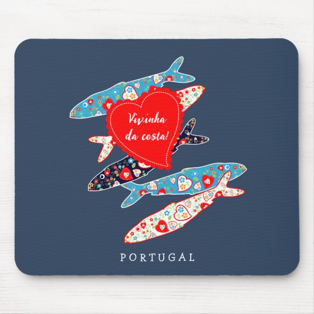 Portuguese sardines mouse pad (Front)