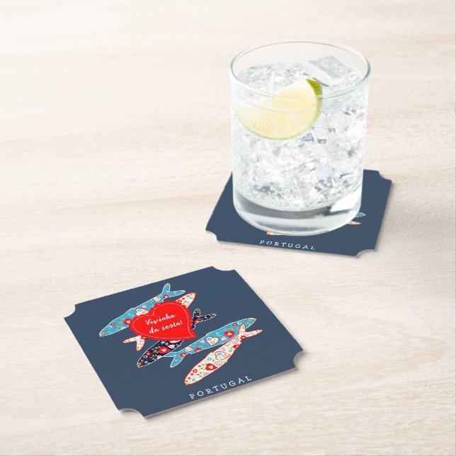 Portuguese sardines paper coaster (Insitu)