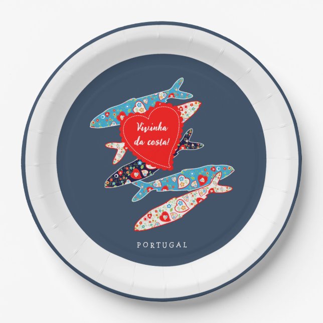 Portuguese sardines paper plates (Front)