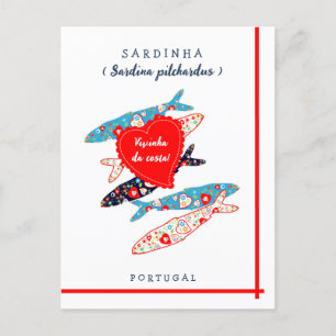 Portuguese sardines postcard