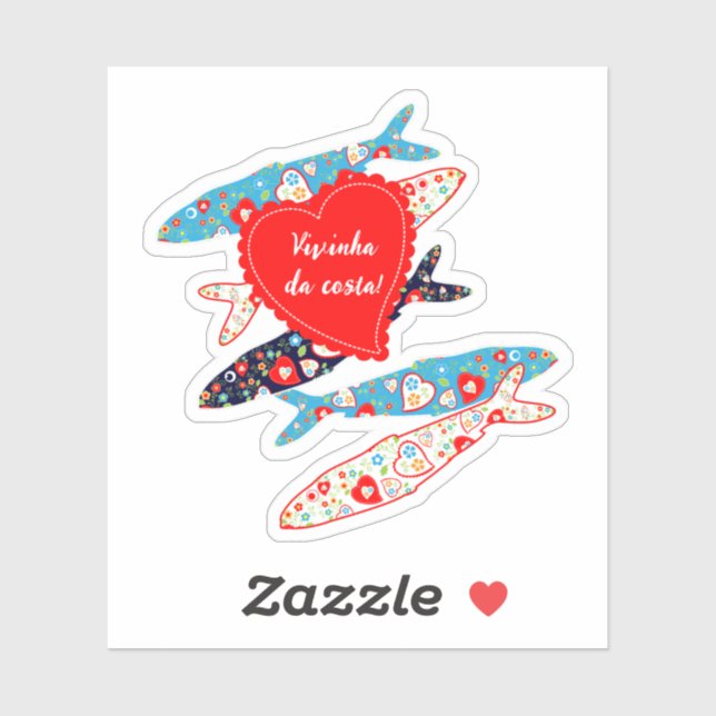 Portuguese sardines sticker (Sheet)