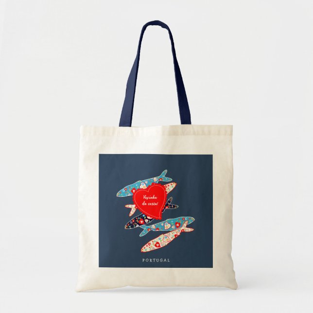 Portuguese sardines tote bag (Front)