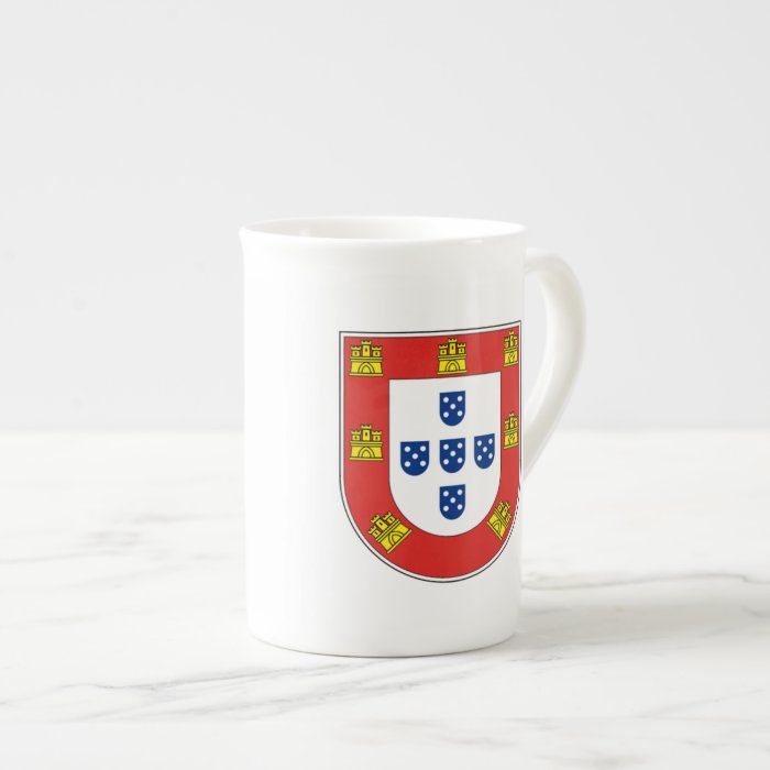 Portuguese shield porcelain mugs