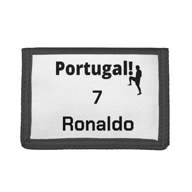 Portuguese Soccer Player customizable Trifold Wallet (Front)