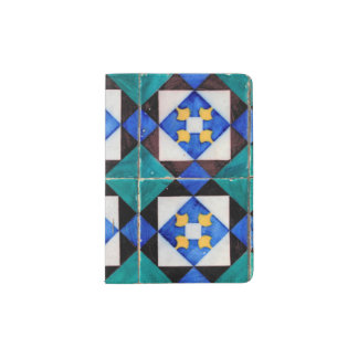 Portuguese Square Tiles Passport Holder