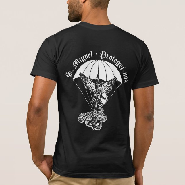 Portuguese St. Michael the Archangel T-Shirt (Back)