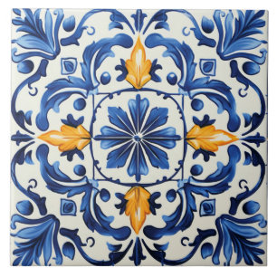 Portuguese style cute pattern ceramic tile