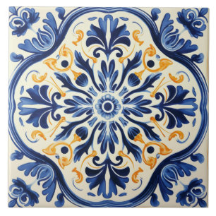 Portuguese style cute pattern ceramic tile