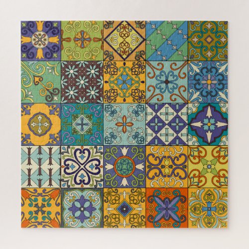Portuguese Talavera Tile Design Jigsaw Puzzle
