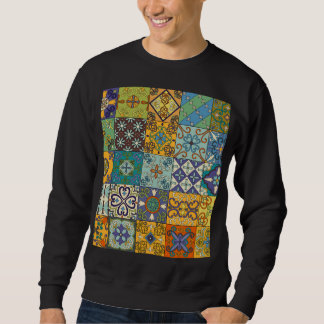 Portuguese Talavera Tile Design Sweatshirt