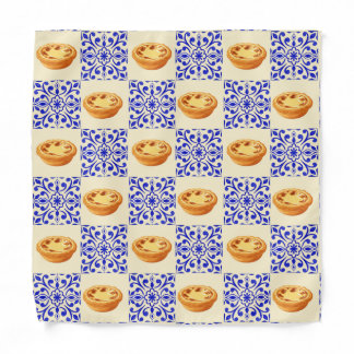 Portuguese Tart and Tiles Bandana