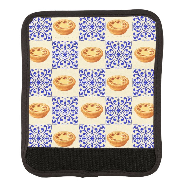 Portuguese Tart and Tiles Luggage Handle Wrap (Front)