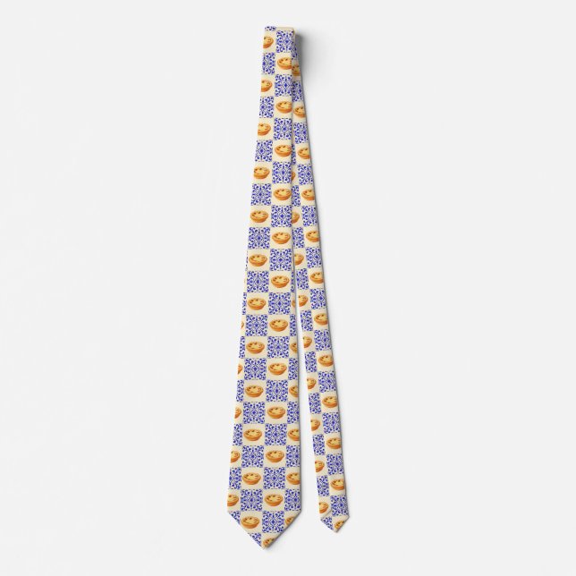 Portuguese Tart and Tiles Neck Tie (Front)