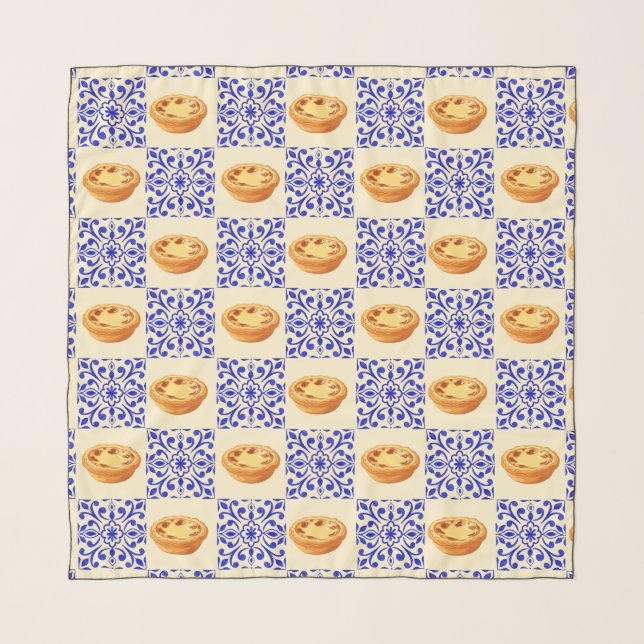 Portuguese Tart and Tiles Scarf (Front)
