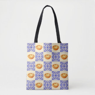 Portuguese Tart and Tiles Tote Bag