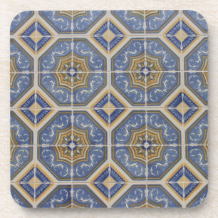 Portuguese tile beverage coaster