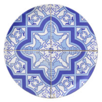 Portuguese Tile Blue and White Plate Portuguese Tile Blue and White Plate