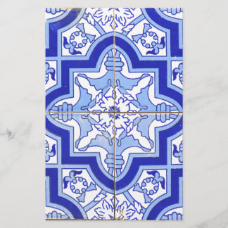 Portuguese Tile Blue and White Stationery