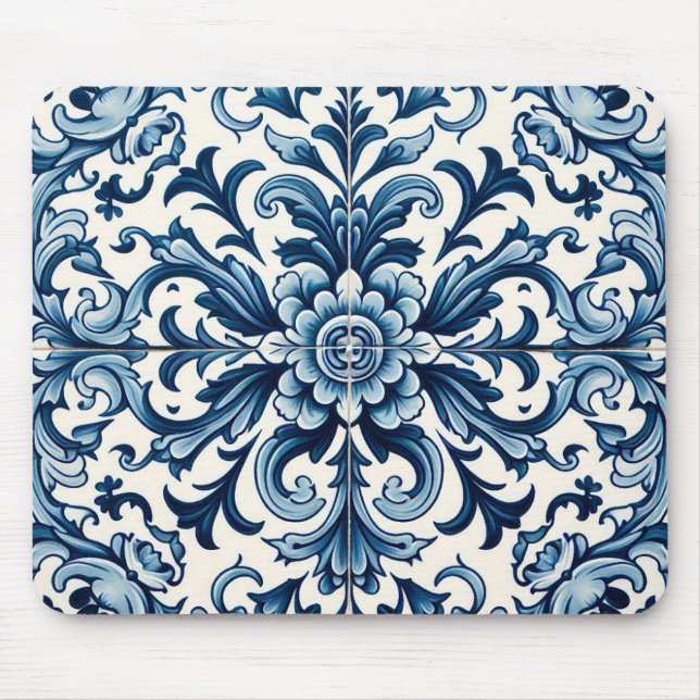 Portuguese tile mouse pad (Front)