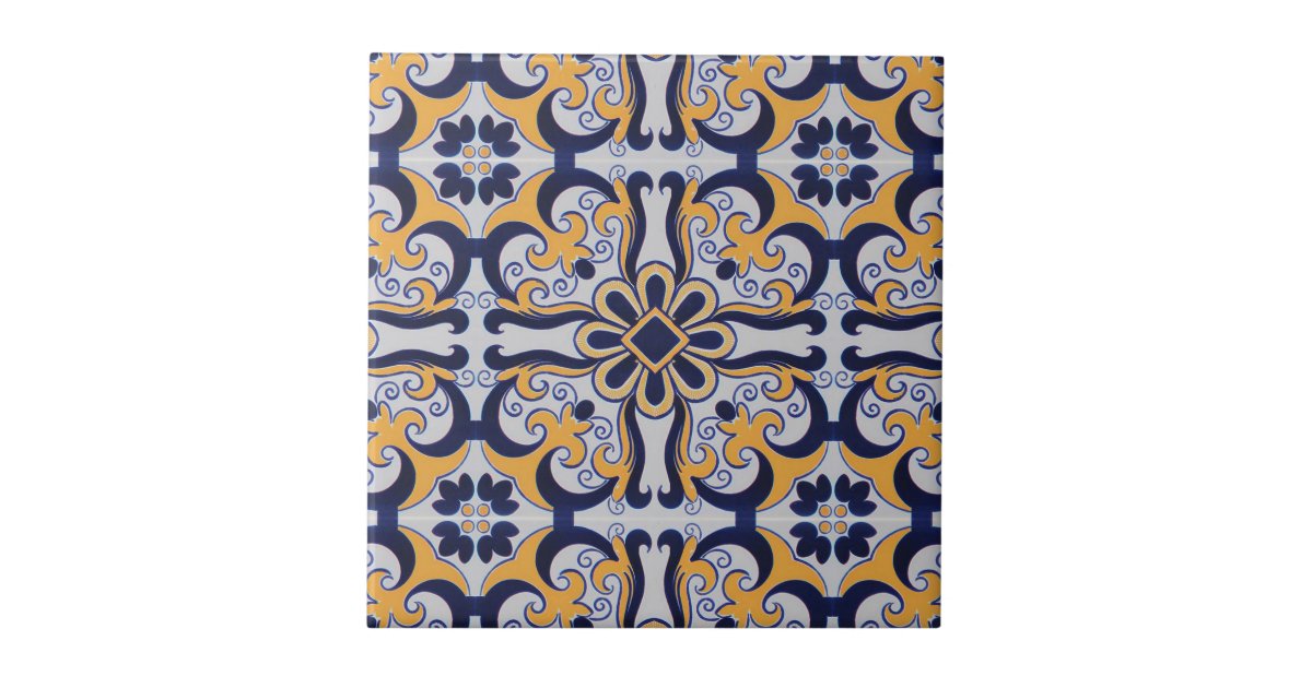 Portuguese tile pattern | Zazzle.com