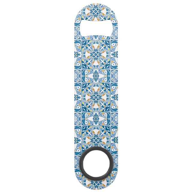 Portuguese Tile Pattern Bar Key (Front)