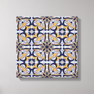 Portuguese tile pattern canvas print