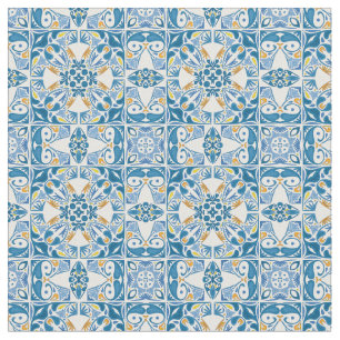 Portuguese Tile Pattern Fabric