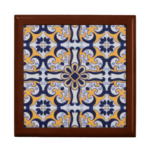 Portuguese tile pattern gift box
