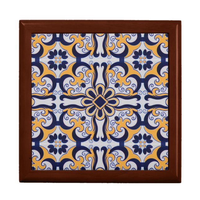 Portuguese tile pattern gift box (Front)