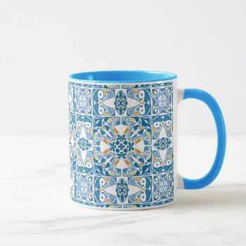 Portuguese Tile Pattern Mug by trendzilla at Zazzle