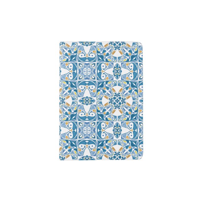 Portuguese Tile Pattern Passport Holder (Front)