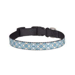 Portuguese Tile Pattern Pet Collar