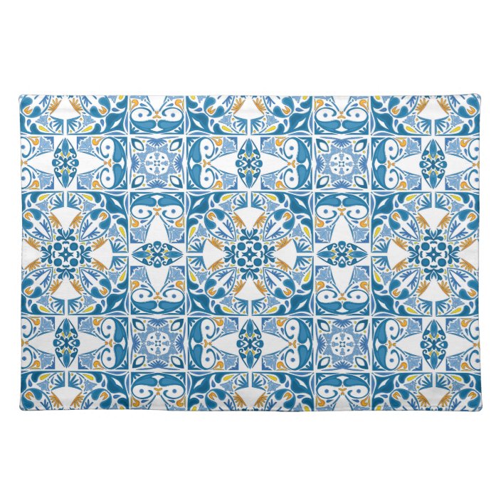 Portuguese Tile Pattern Placemat