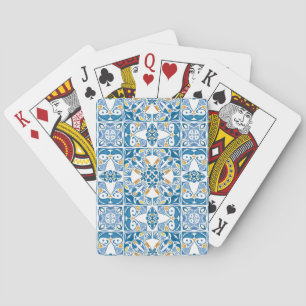 Portuguese Tile Pattern Poker Cards