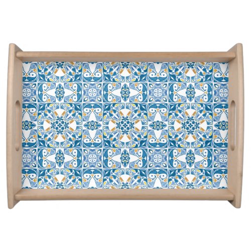 Portuguese Tile Pattern Serving Tray