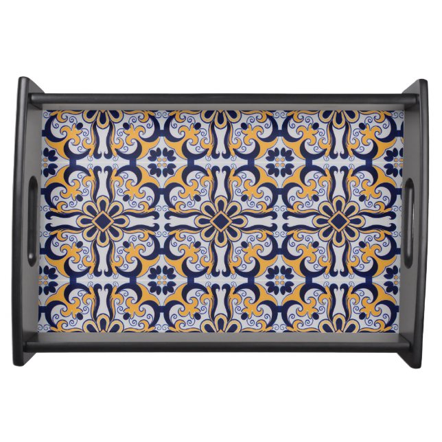 Portuguese tile pattern serving tray (Front)