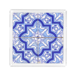Portuguese Tile Pattern Serving Tray