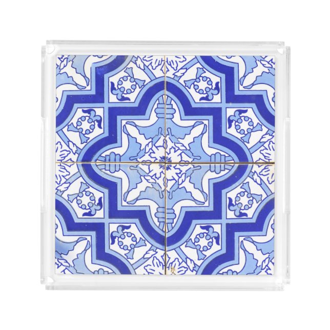 Portuguese Tile Pattern Serving Tray (Front)