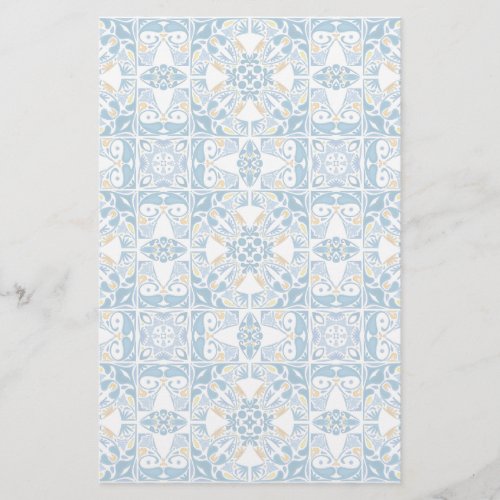 Portuguese Tile Pattern Stationery