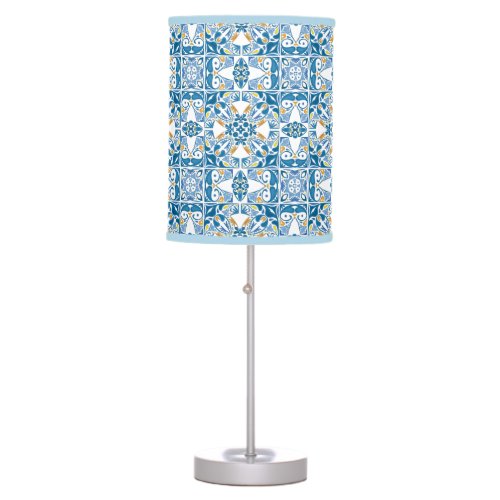 Portuguese Tile Pattern Table Lamp