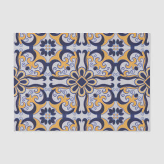 Portuguese tile pattern tissue paper