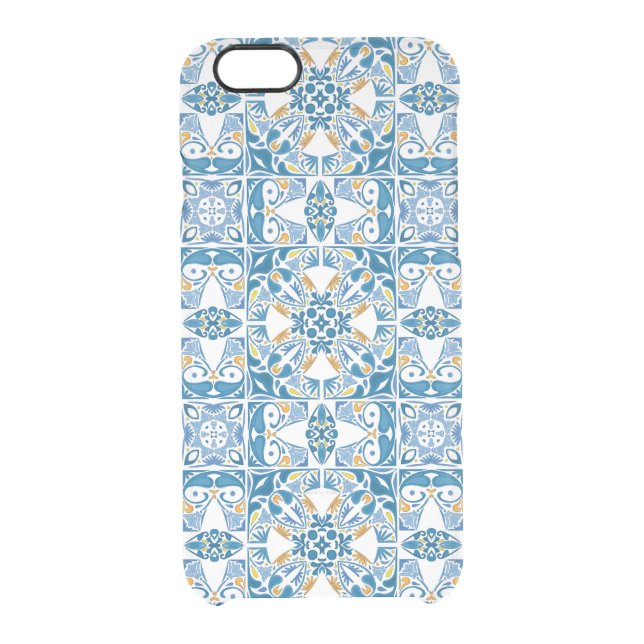 Portuguese Tile Pattern Uncommon iPhone Case (Back)