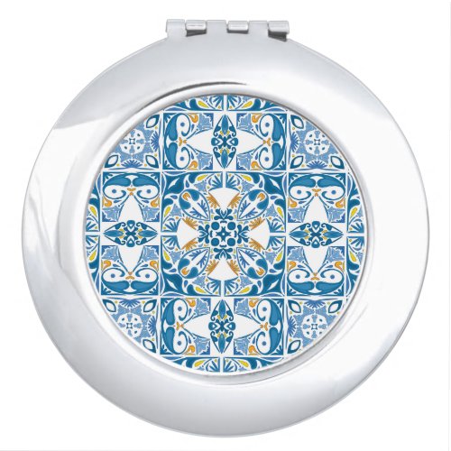 Portuguese Tile Pattern Vanity Mirror