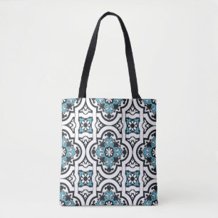 Portuguese tile tote bag