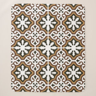 Portuguese tiles 3 sherpa blanket